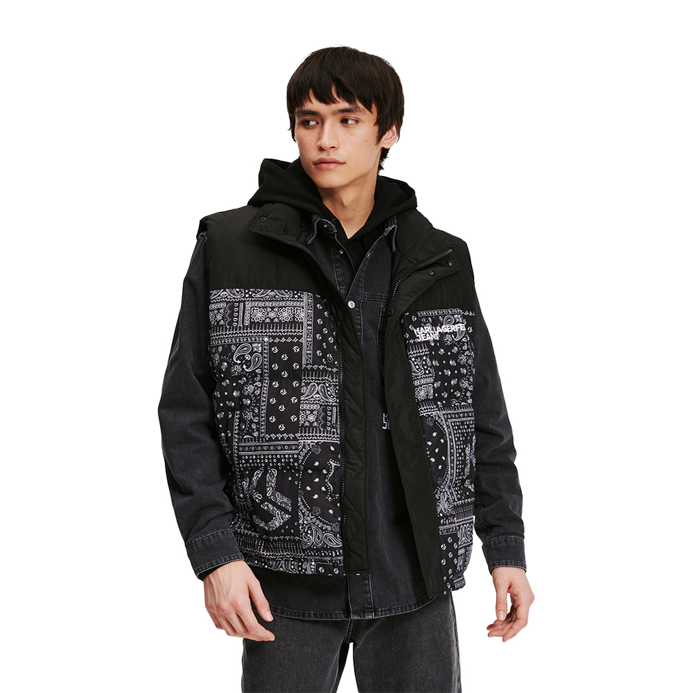 Karl Lagerfeld KLJ BLOCKED PUFFER VEST 245D1504-J338 Karl Lagerfeld KLJ BLOCKED PUFFER VEST 245D1504-J338