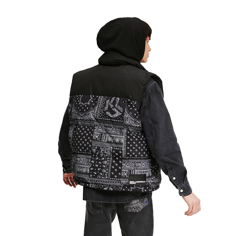 Karl Lagerfeld KLJ BLOCKED PUFFER VEST 245D1504-J338 Karl Lagerfeld KLJ BLOCKED PUFFER VEST 245D1504-J338