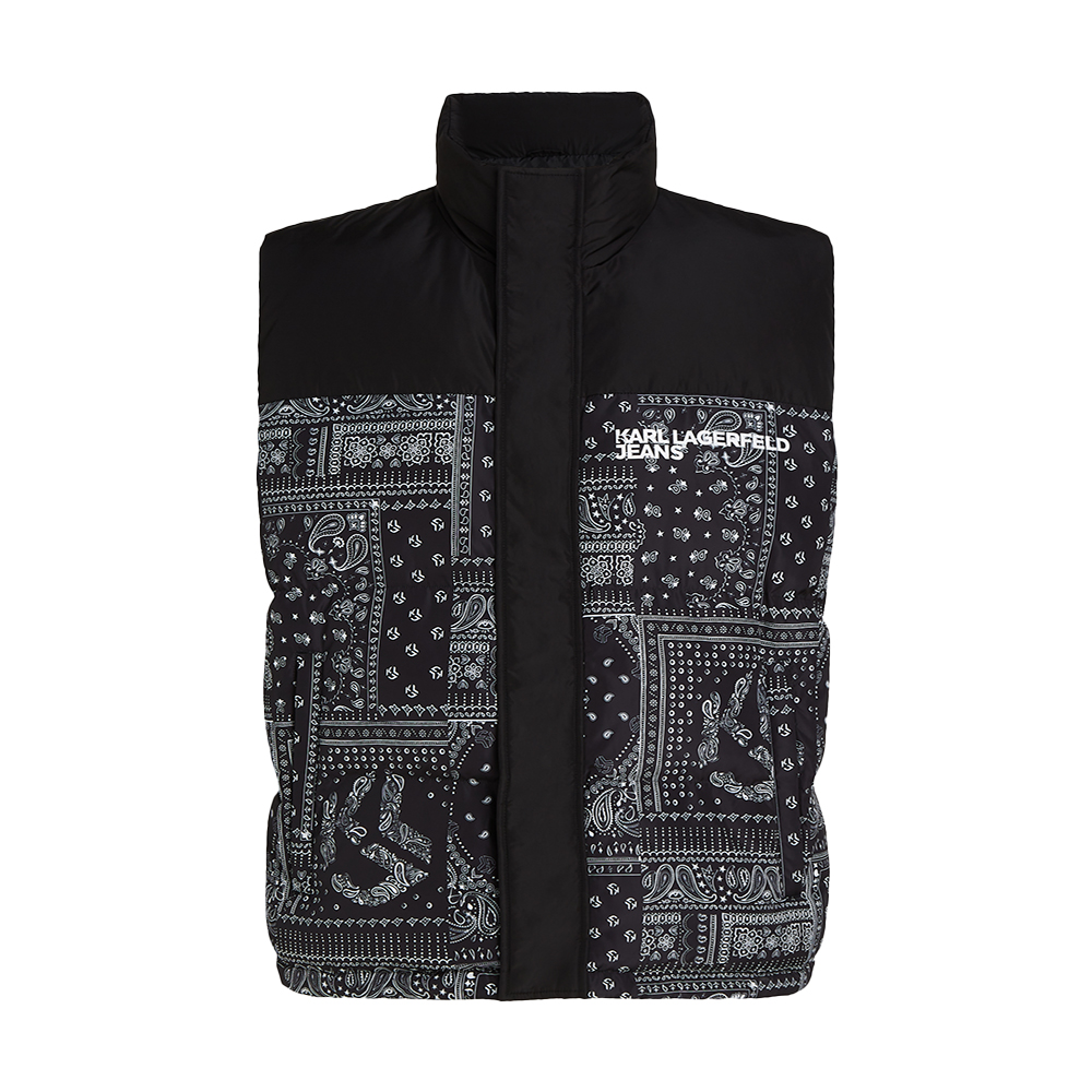 Karl Lagerfeld KLJ BLOCKED PUFFER VEST 245D1504-J338 Karl Lagerfeld KLJ BLOCKED PUFFER VEST 245D1504-J338