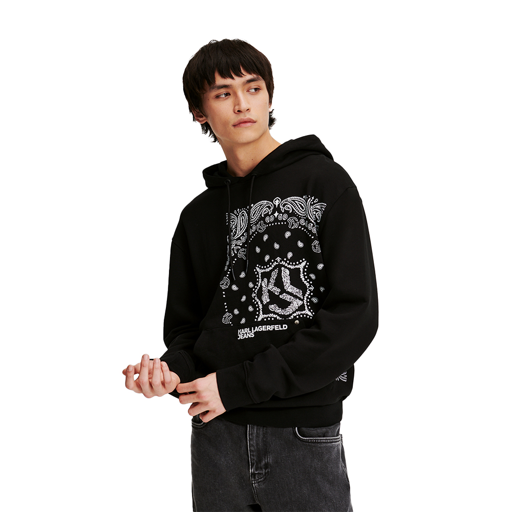 Karl Lagerfeld KLJ REGULAR BANDANA HOODIE 245D1805-J101 Karl Lagerfeld KLJ REGULAR BANDANA HOODIE 245D1805-J101