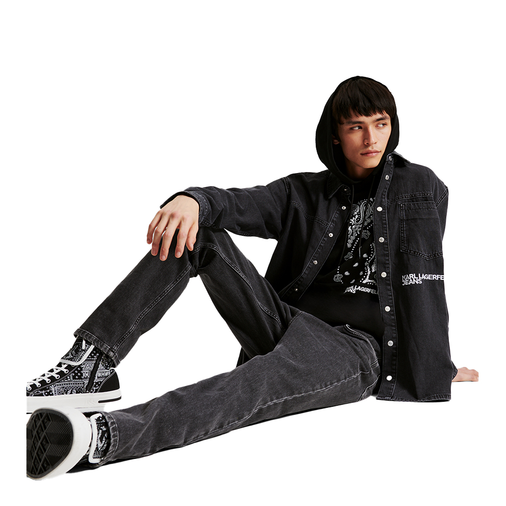 Karl Lagerfeld KLJ REGULAR BANDANA HOODIE 245D1805-J101 Karl Lagerfeld KLJ REGULAR BANDANA HOODIE 245D1805-J101