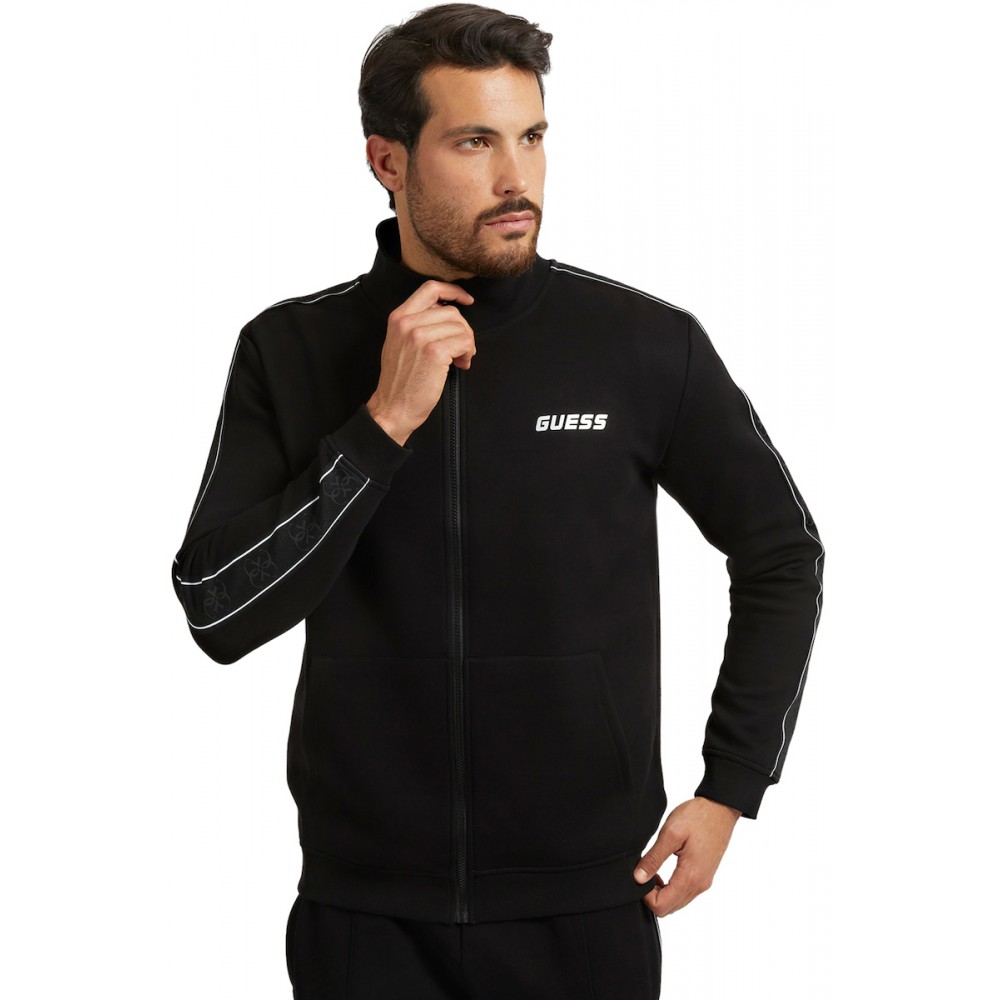 GUESS MICKEY FULL ZIP SWEATSHIRT Z2YQ10KB3P2-JBLK GUESS MICKEY FULL ZIP SWEATSHIRT Z2YQ10KB3P2-JBLK