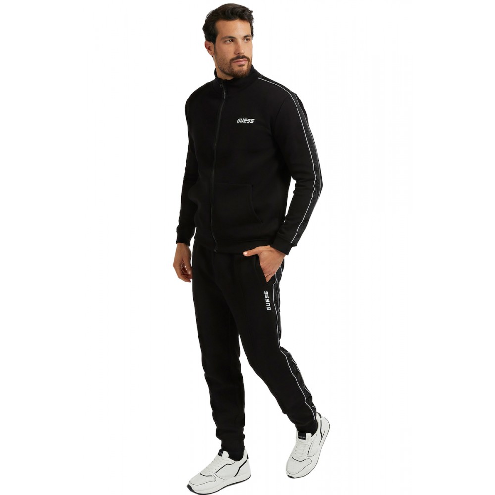 GUESS MICKEY FULL ZIP SWEATSHIRT Z2YQ10KB3P2-JBLK GUESS MICKEY FULL ZIP SWEATSHIRT Z2YQ10KB3P2-JBLK