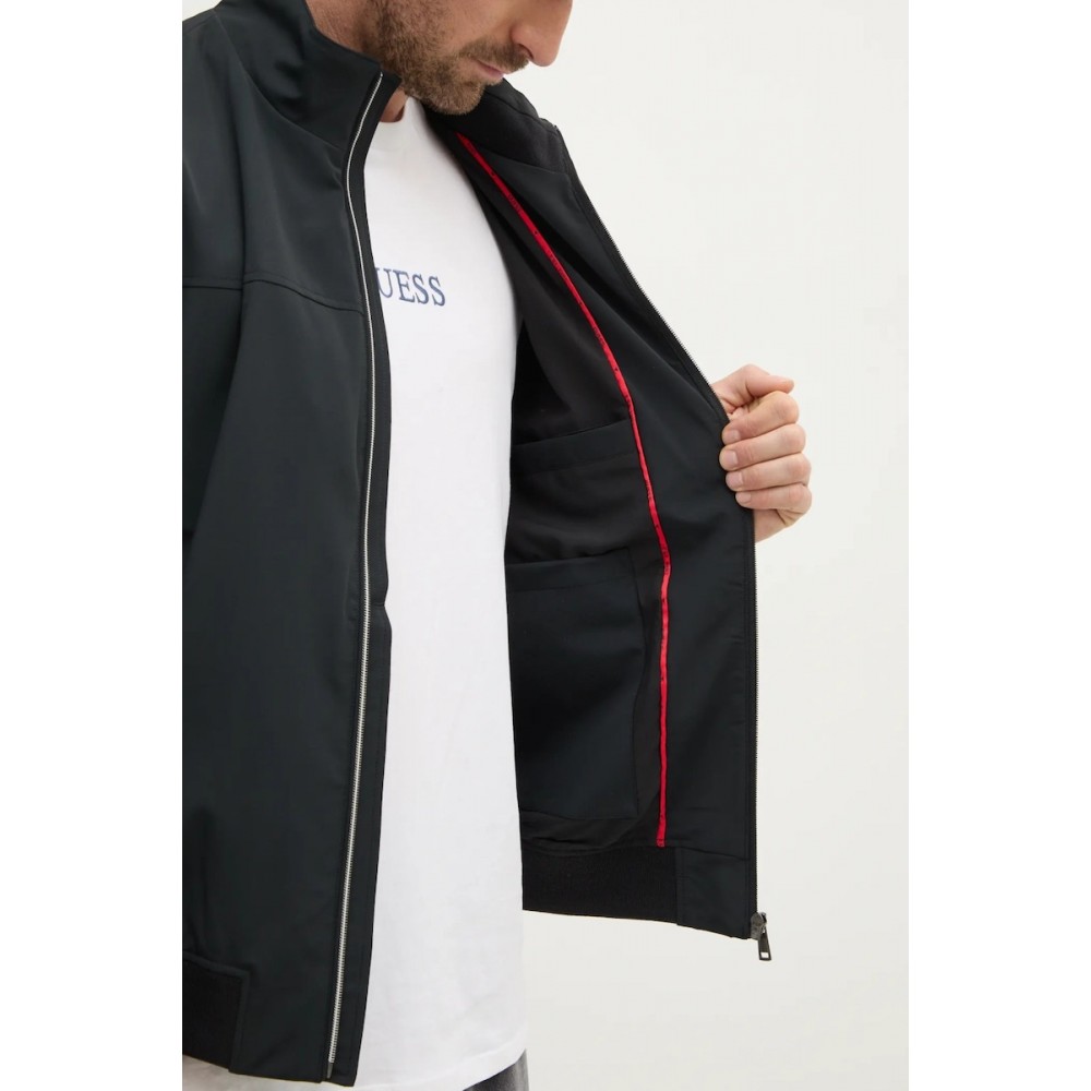 GUESS STRETCH PACKABLE BOMBER M5RL18WGUP2-JBLK GUESS STRETCH PACKABLE BOMBER M5RL18WGUP2-JBLK