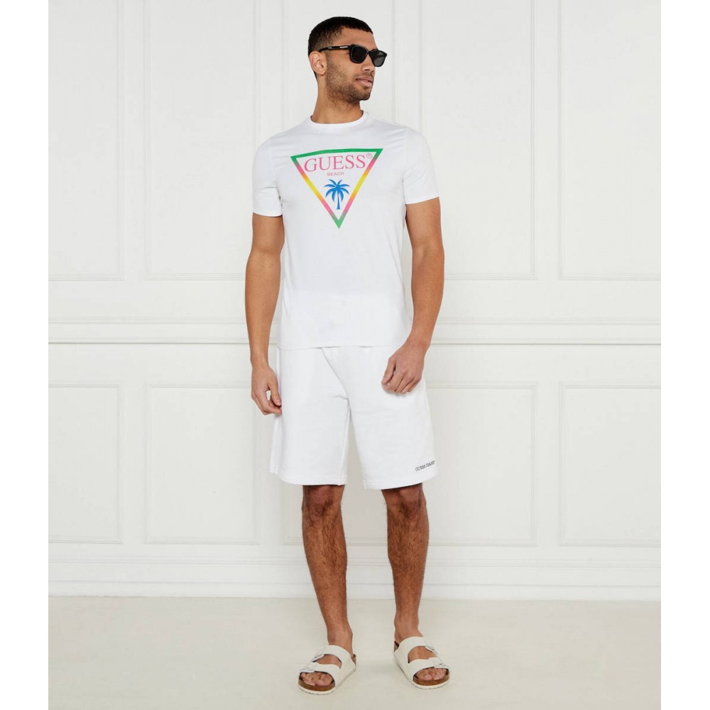 GUESS SS CN TRIANGLE PALM - MID ORGANIC STRETCH JERSEY 180 M F5GI00J1314-G011 GUESS SS CN TRIANGLE PALM - MID ORGANIC STRETCH JERSEY 180 M F5GI00J1314-G011