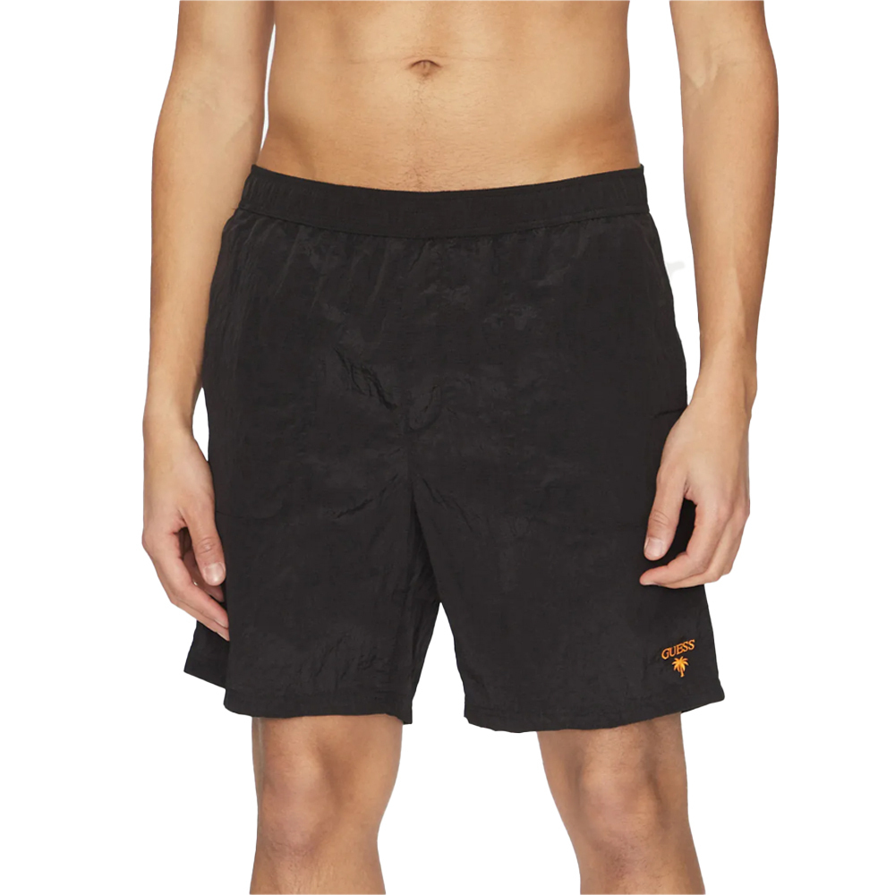 GUESS SWIMTRUNK MEDIUM RIP - RECY NY IRIDESCENT RIPSTOP F5GT13WH1D2-JBLK GUESS SWIMTRUNK MEDIUM RIP - RECY NY IRIDESCENT RIPSTOP F5GT13WH1D2-JBLK