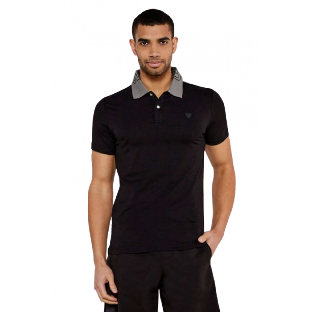 GUESS NOLAN SS POLO M5GP66J1314-JBLK GUESS NOLAN SS POLO M5GP66J1314-JBLK