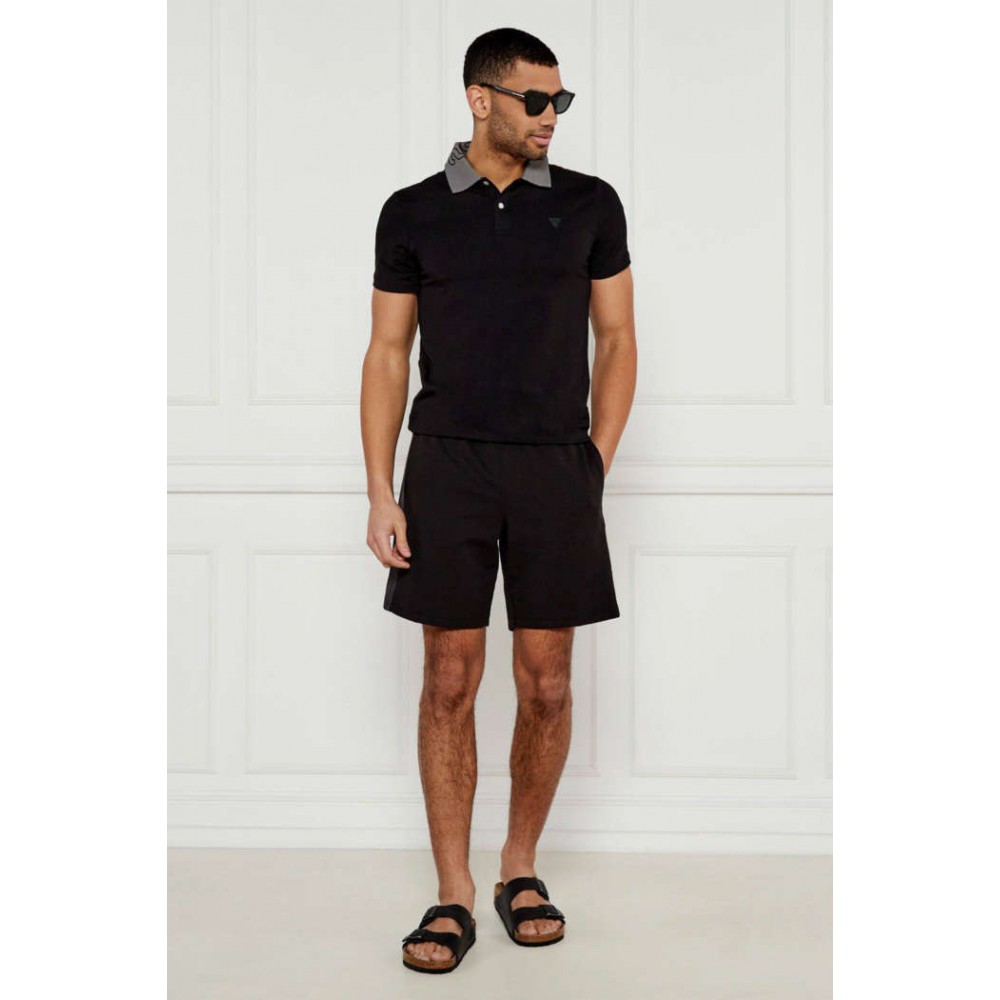 GUESS NOLAN SS POLO M5GP66J1314-JBLK GUESS NOLAN SS POLO M5GP66J1314-JBLK