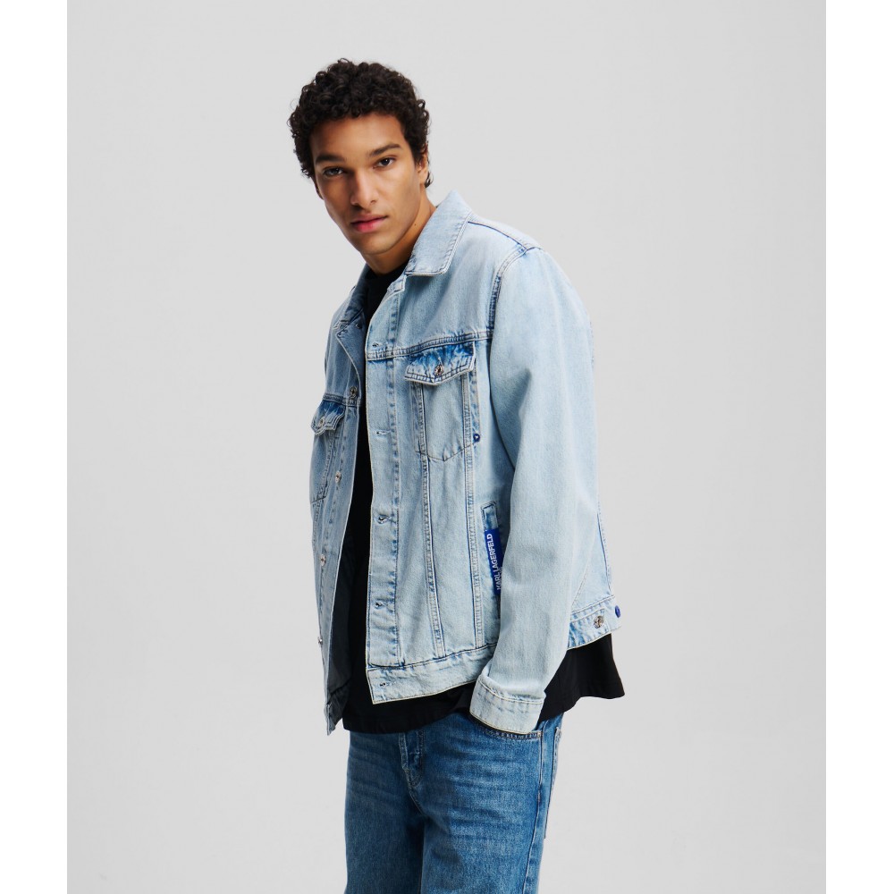 KARL LAGERFELD KLJ REGULAR DENIM JACKET A2M14031-1MW KARL LAGERFELD KLJ REGULAR DENIM JACKET A2M14031-1MW