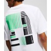 KARL LAGERFELD KLJ RELAXED BACK STRIPE TEE A2M17051-100 KARL LAGERFELD KLJ RELAXED BACK STRIPE TEE A2M17051-100