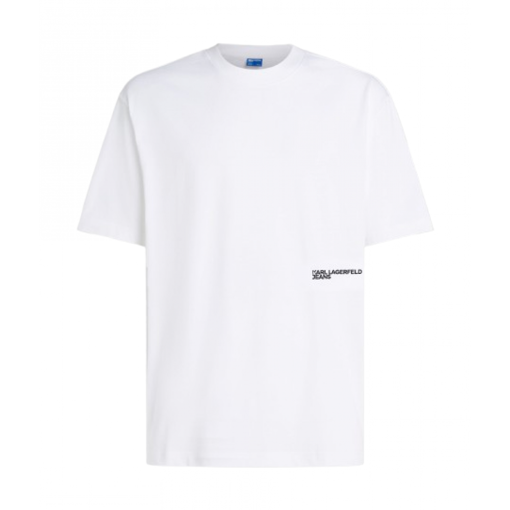 KARL LAGERFELD KLJ RELAXED BACK STRIPE TEE A2M17051-100 KARL LAGERFELD KLJ RELAXED BACK STRIPE TEE A2M17051-100