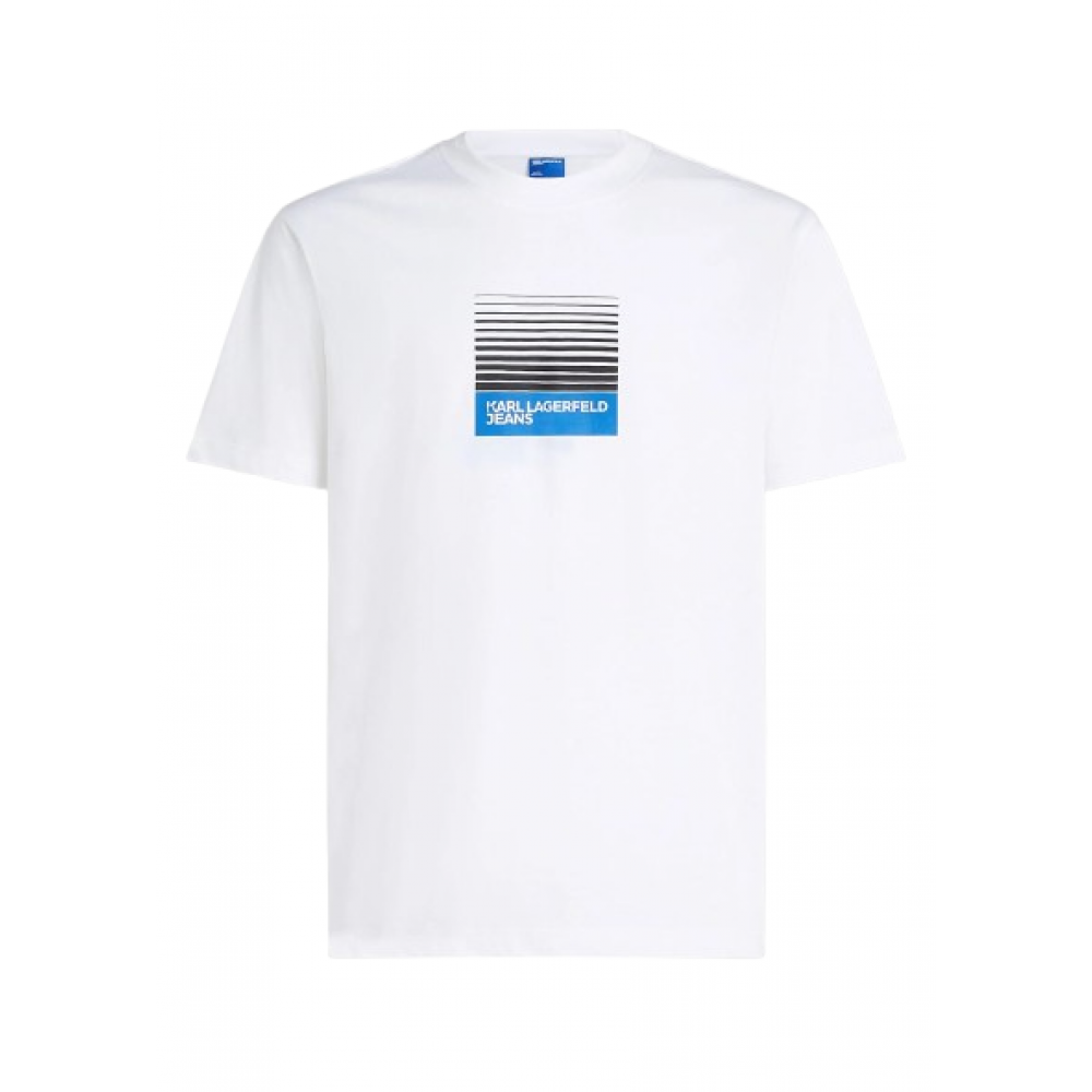 KARL LAGERFELD KLJ REG BOX FADE LOGO TEE A2M17041-100 KARL LAGERFELD KLJ REG BOX FADE LOGO TEE A2M17041-100