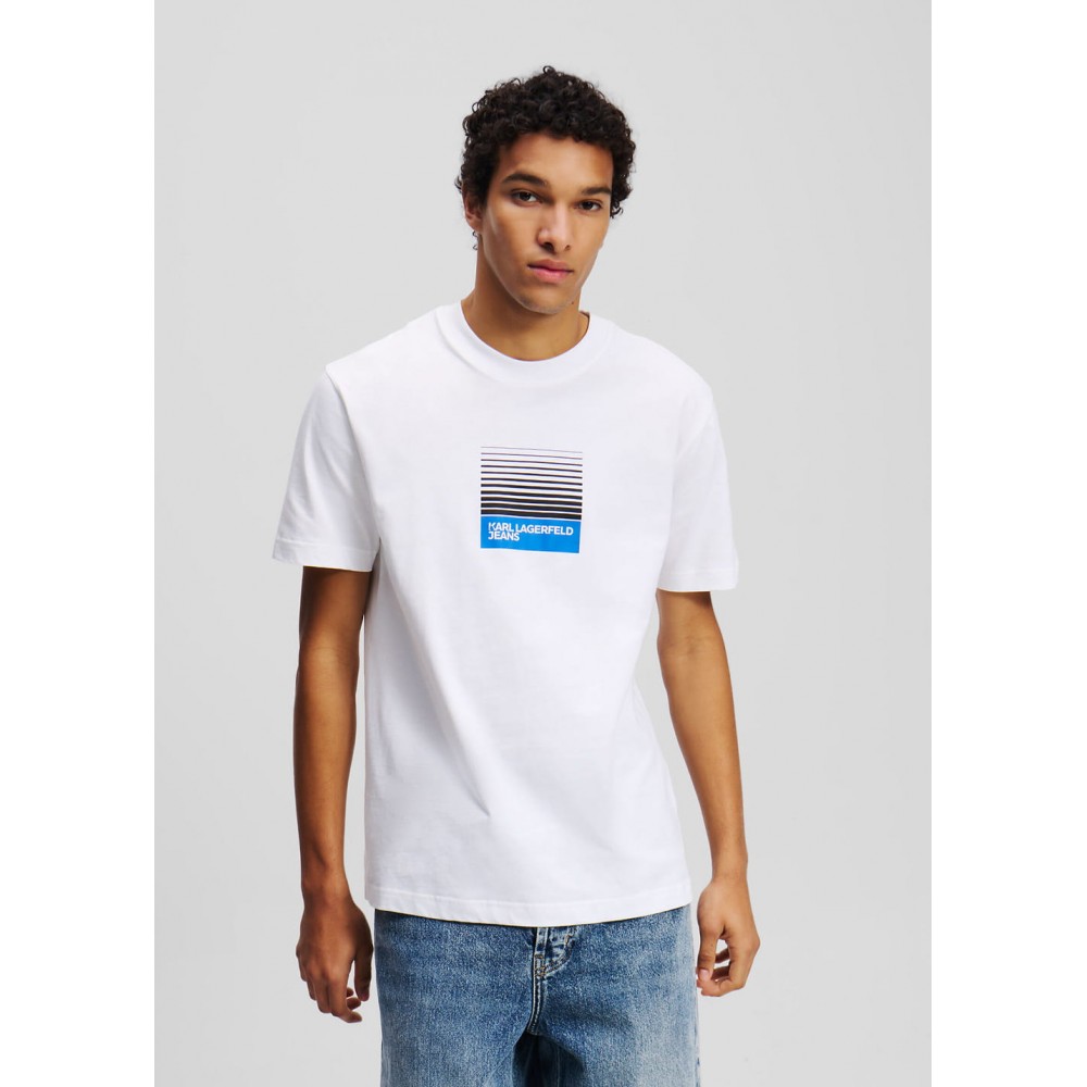 KARL LAGERFELD KLJ REG BOX FADE LOGO TEE A2M17041-100 KARL LAGERFELD KLJ REG BOX FADE LOGO TEE A2M17041-100