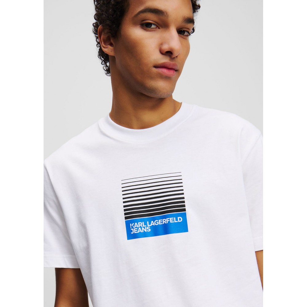 KARL LAGERFELD KLJ REG BOX FADE LOGO TEE A2M17041-100 KARL LAGERFELD KLJ REG BOX FADE LOGO TEE A2M17041-100