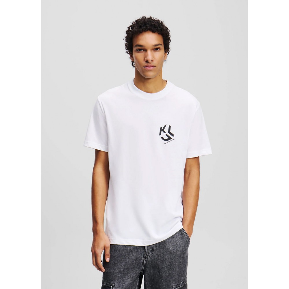 KARL LAGERFELD KLJ REG MONOGRAM TEE A2M17072-100 KARL LAGERFELD KLJ REG MONOGRAM TEE A2M17072-100