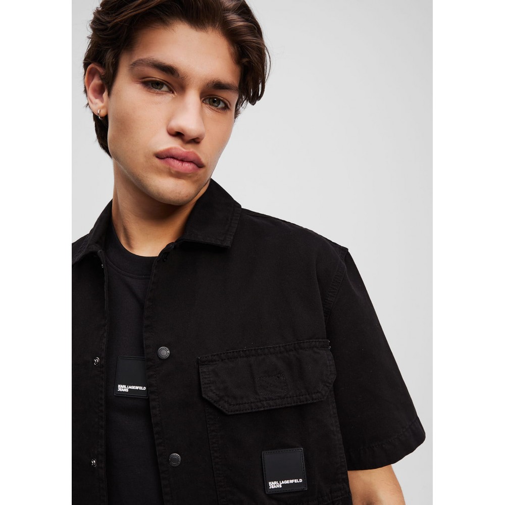 KARL LAGERFELD KLJ SS POCKET SHIRT A2M16019-999 KARL LAGERFELD KLJ SS POCKET SHIRT A2M16019-999