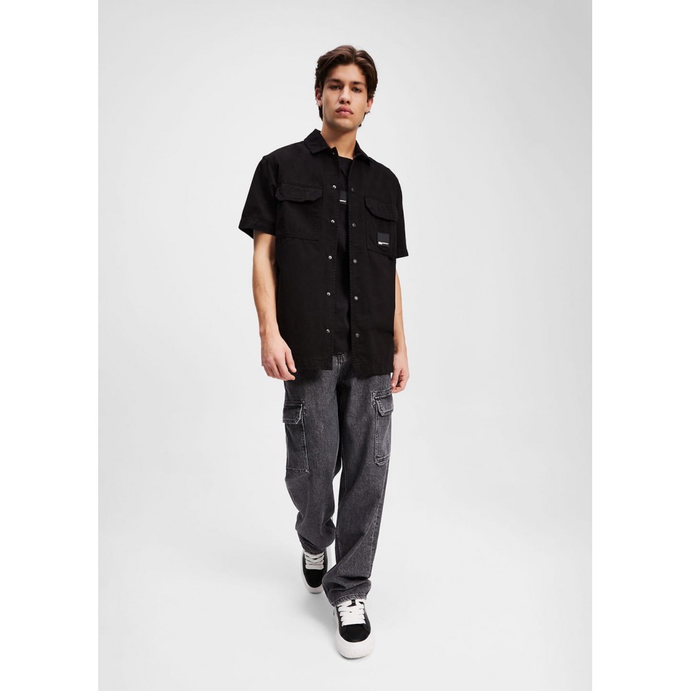 KARL LAGERFELD KLJ SS POCKET SHIRT A2M16019-999 KARL LAGERFELD KLJ SS POCKET SHIRT A2M16019-999