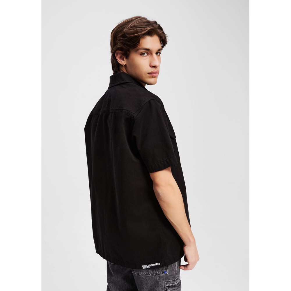 KARL LAGERFELD KLJ SS POCKET SHIRT A2M16019-999 KARL LAGERFELD KLJ SS POCKET SHIRT A2M16019-999
