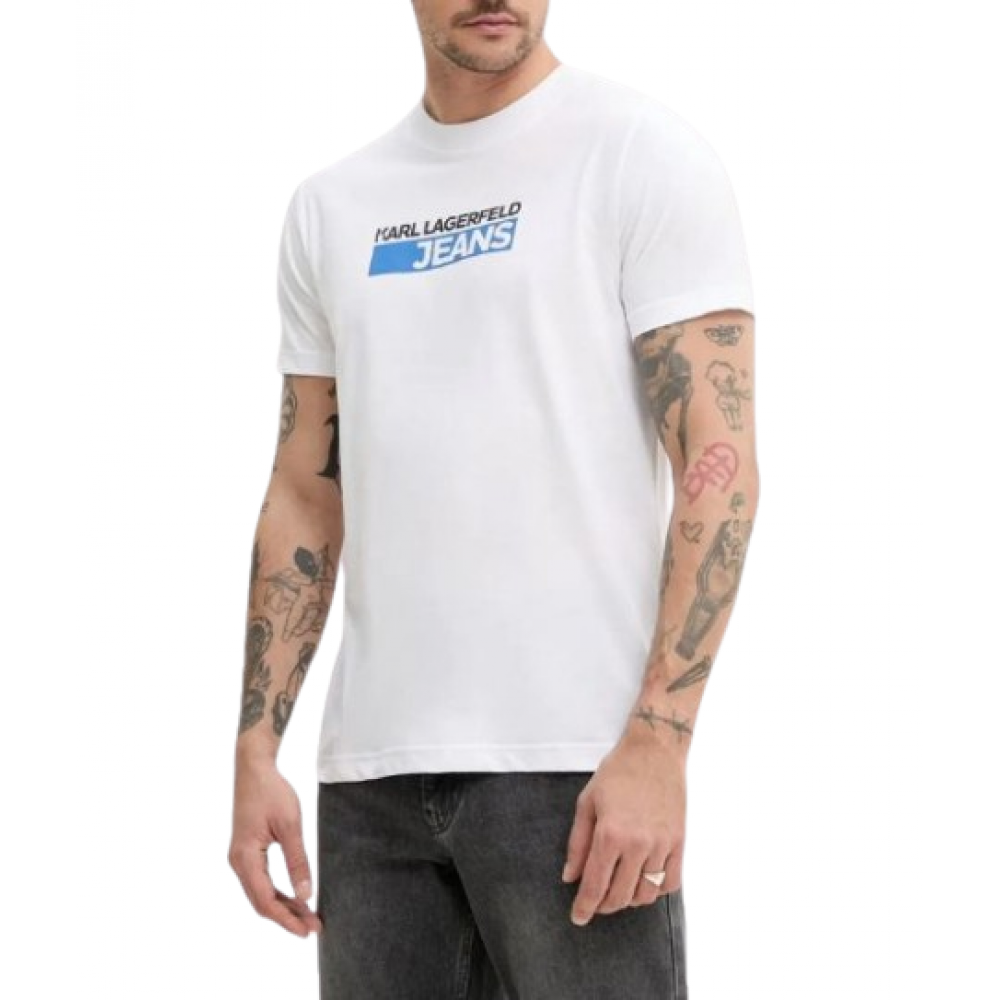 KARL LAGERFELD KLJ SLIM LOGO TEE A2M17074-100 KARL LAGERFELD KLJ SLIM LOGO TEE A2M17074-100