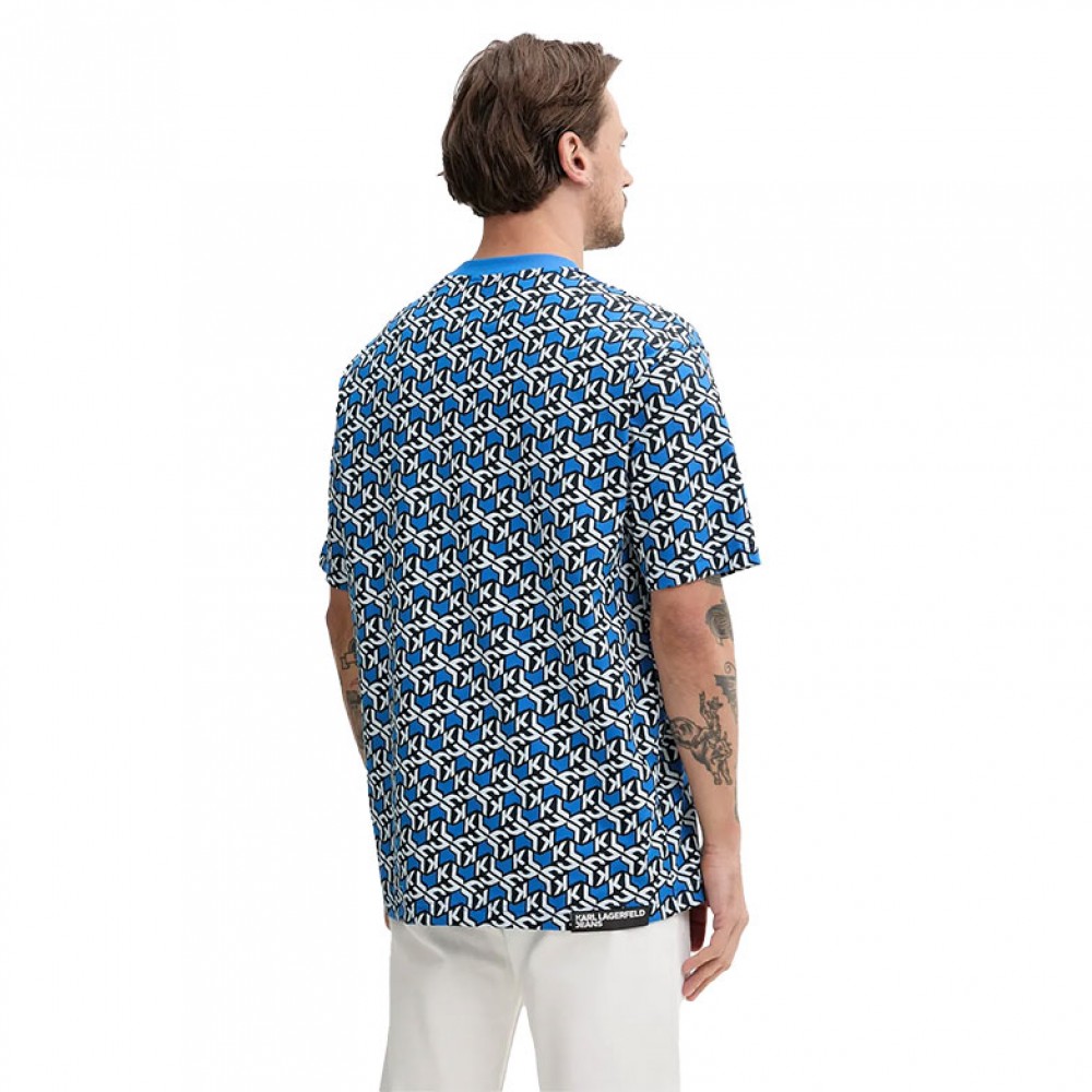 KARL LAGERFELD KLJ RELAXED SS GEO AOP TEE A2M17044-1ED KARL LAGERFELD KLJ RELAXED SS GEO AOP TEE A2M17044-1ED