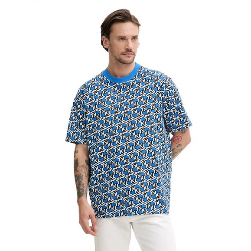 KARL LAGERFELD KLJ RELAXED SS GEO AOP TEE A2M17044-1ED KARL LAGERFELD KLJ RELAXED SS GEO AOP TEE A2M17044-1ED