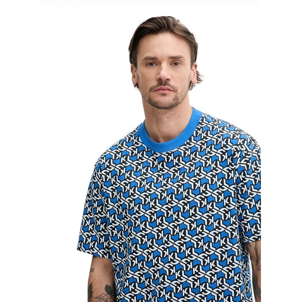 KARL LAGERFELD KLJ RELAXED SS GEO AOP TEE A2M17044-1ED KARL LAGERFELD KLJ RELAXED SS GEO AOP TEE A2M17044-1ED