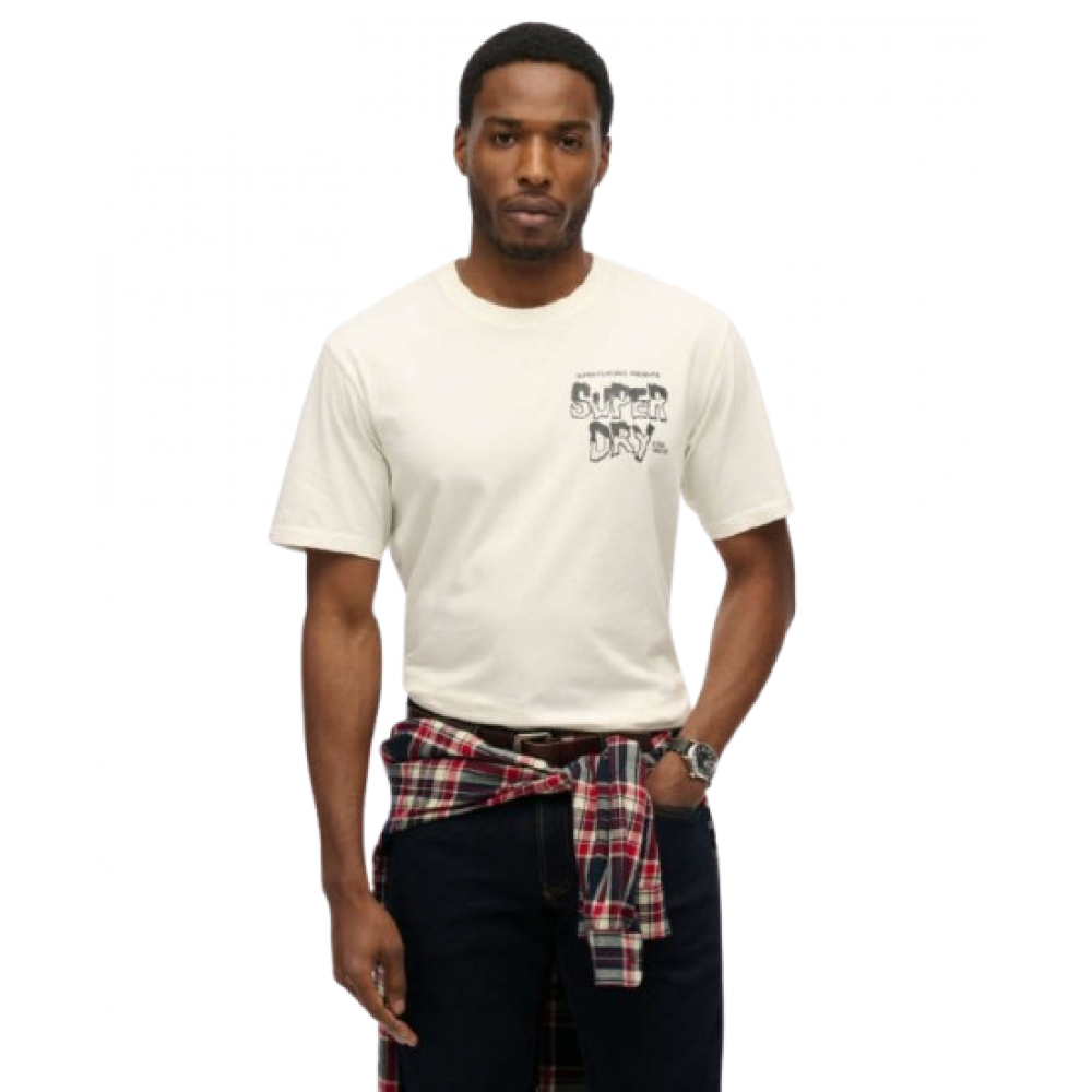 SUPERDRY D2 OVIN B-MOVIE GRAPHIC LOOSE M1012124A-71D SUPERDRY D2 OVIN B-MOVIE GRAPHIC LOOSE M1012124A-71D