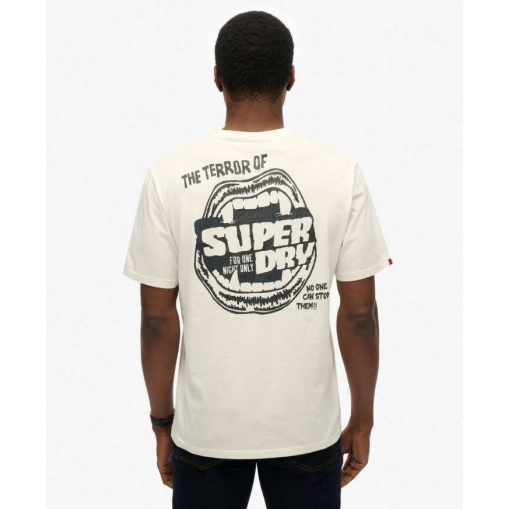 SUPERDRY D2 OVIN B-MOVIE GRAPHIC LOOSE M1012124A-71D SUPERDRY D2 OVIN B-MOVIE GRAPHIC LOOSE M1012124A-71D