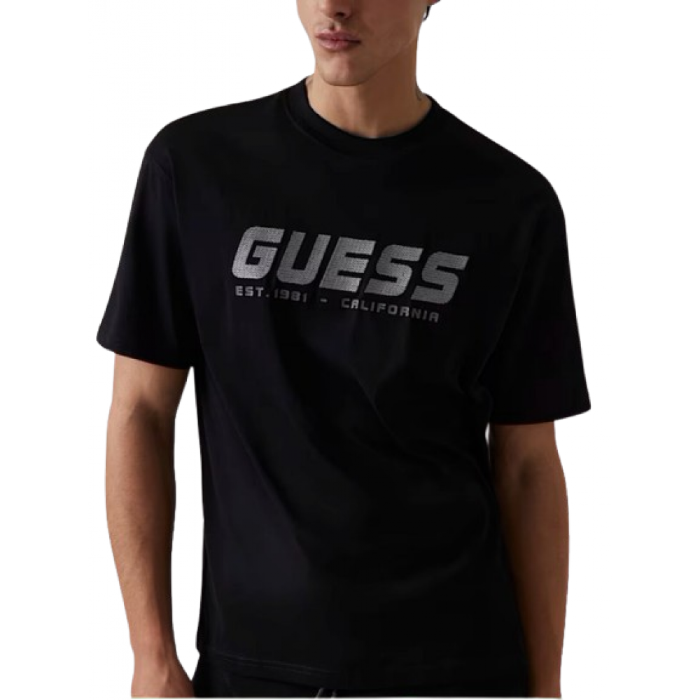 GUESS SURON CN - MID ORGANIC STREAM JERSEY 180 M Z5RI10I3Z14-JBLK GUESS SURON CN - MID ORGANIC STREAM JERSEY 180 M Z5RI10I3Z14-JBLK