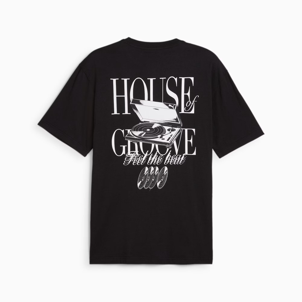 PUMA GRAPHICS HOUSE OF GROOVE Relaxed Tee 628008-01 PUMA GRAPHICS HOUSE OF GROOVE Relaxed Tee 628008-01