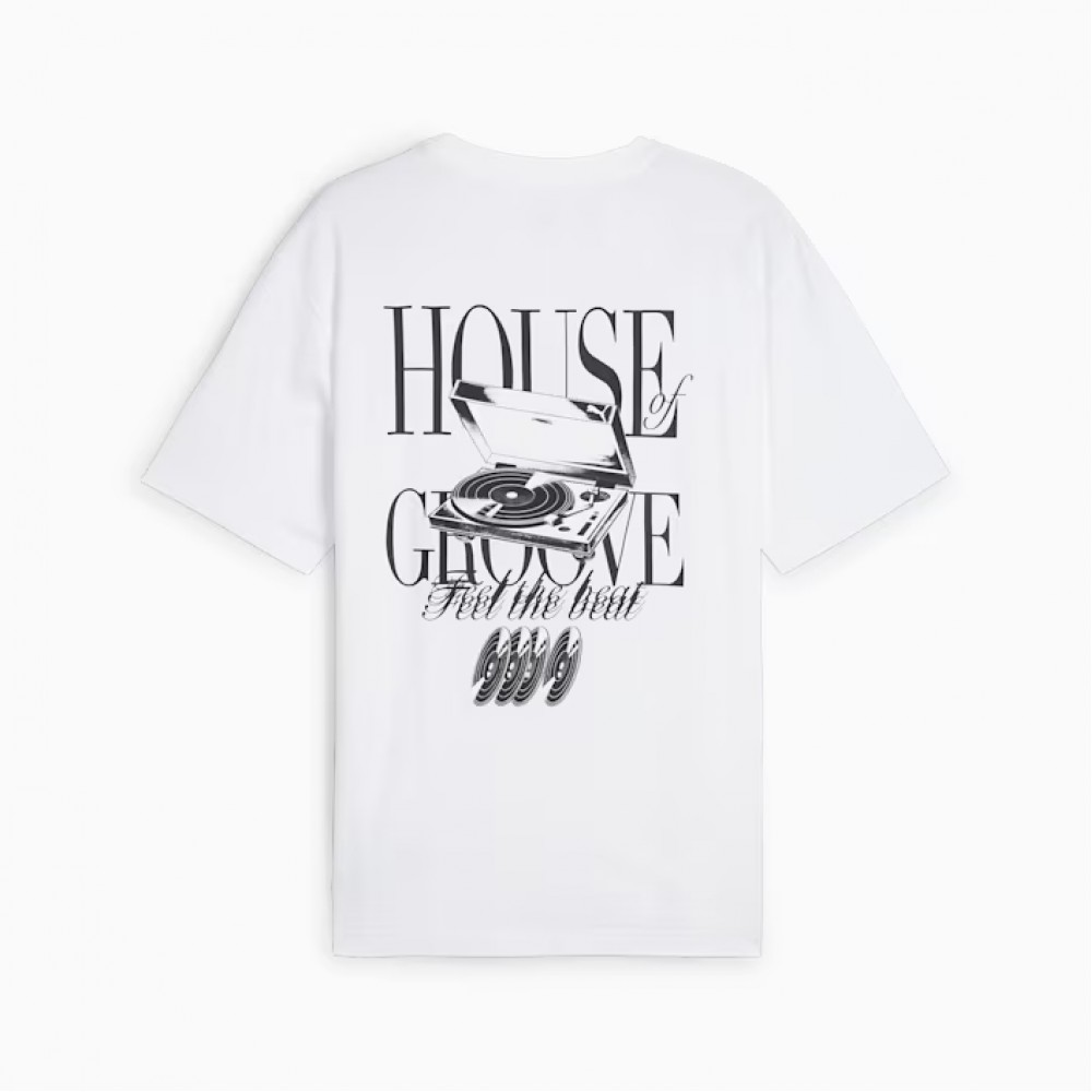 PUMA GRAPHICS HOUSE OF GROOVE Relaxed Tee 628008-02 PUMA GRAPHICS HOUSE OF GROOVE Relaxed Tee 628008-02