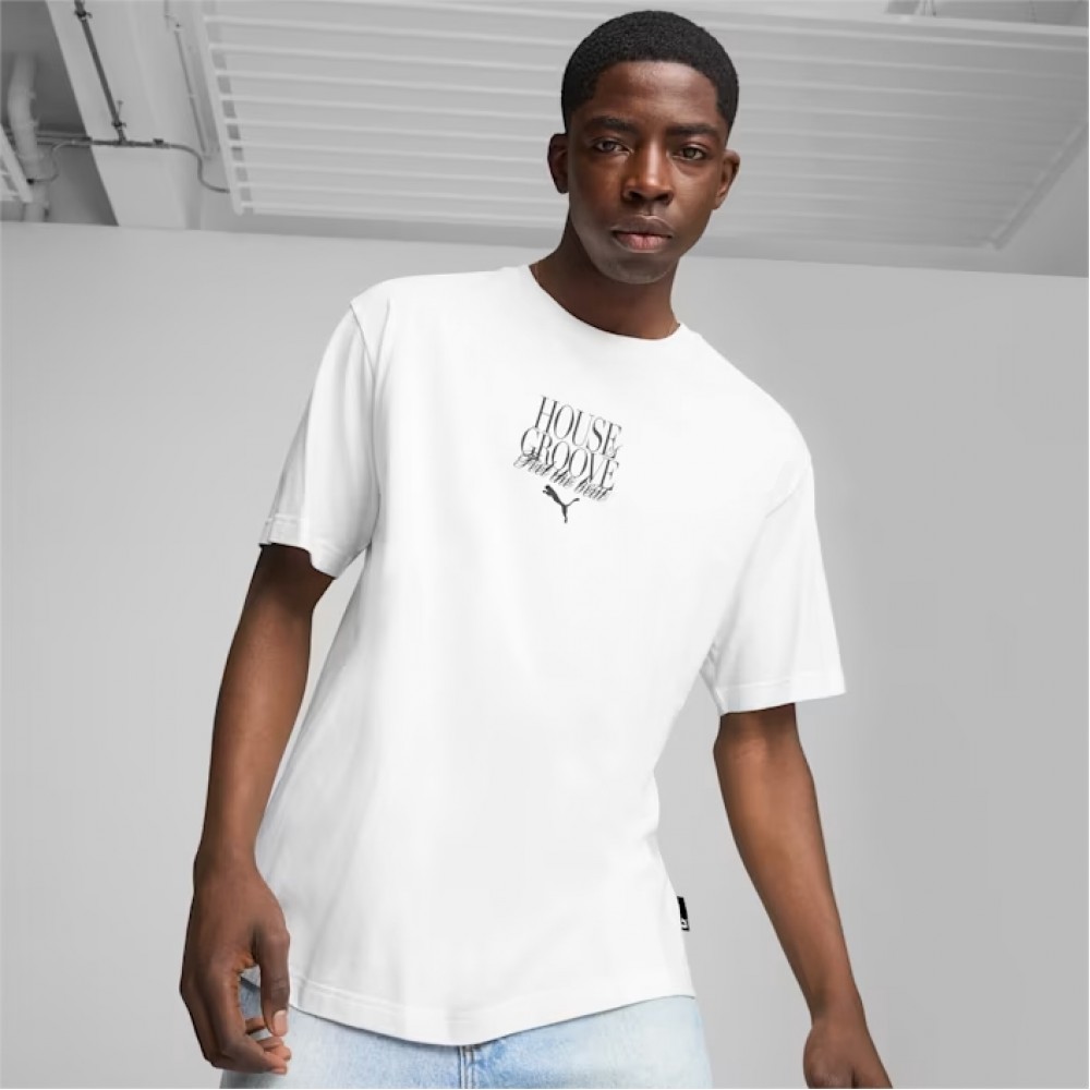 PUMA GRAPHICS HOUSE OF GROOVE Relaxed Tee 628008-02 PUMA GRAPHICS HOUSE OF GROOVE Relaxed Tee 628008-02